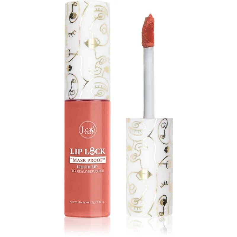 J.Cat Beauty Lip Lock dolgoobstojna tekoča šminka z mat učinkom odtenek 105 Essential 10 g