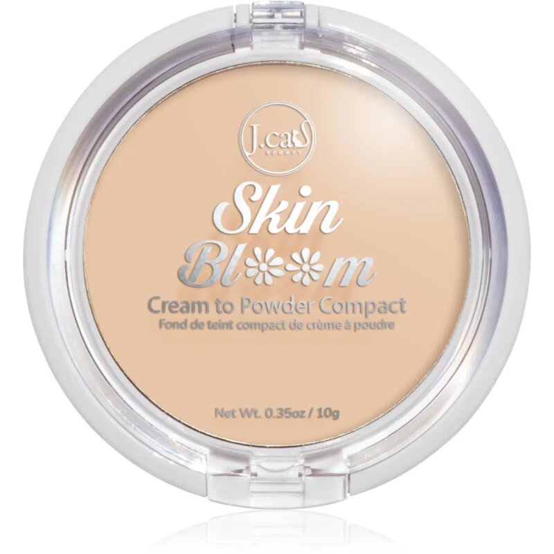 J.Cat Beauty Skin Bloom kremni kompaktni make-up za polno prekrivanje odtenek 105 Taupe 7.5 g
