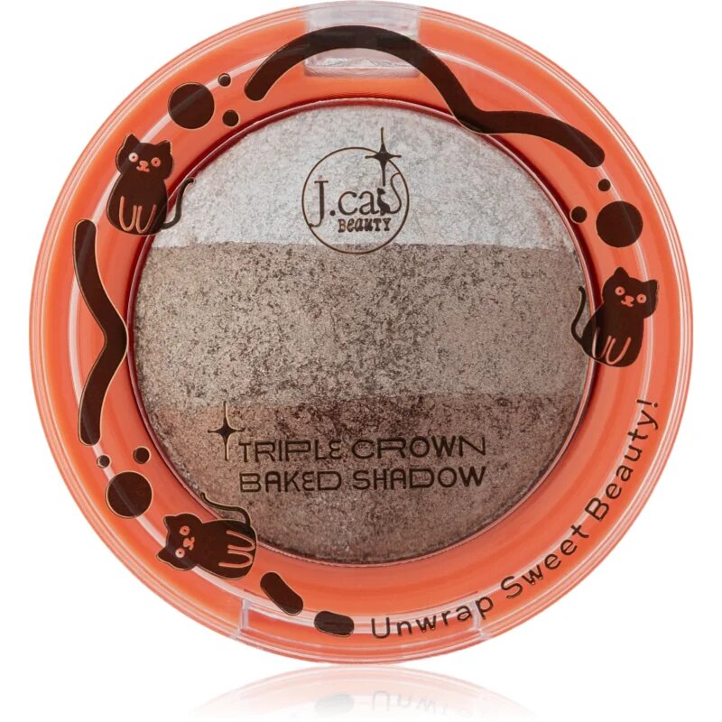 J.Cat Beauty Triple Crown dolgoobstojna senčila za oči odtenek 103 Gingerbread 2.5 g