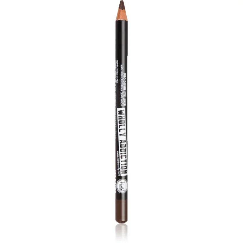 J.Cat Beauty Wholly Addiction dolgoobstojno črtalo za oči odtenek 105 Dark Brown 1.76 g