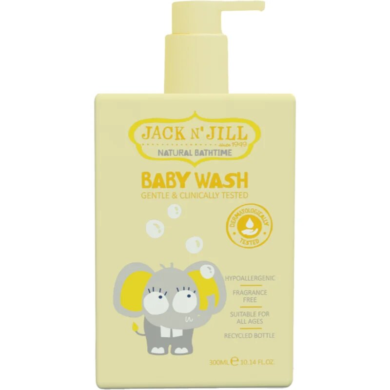 Jack N’ Jill Natural Bathtime Baby Wash nežni gel za prhanje za dojenčke 300 ml