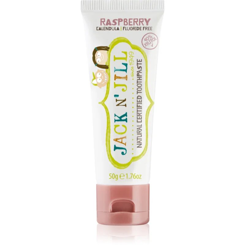 Jack N’ Jill Natural naravna zobna pasta za otroke okus Raspberry 50 g