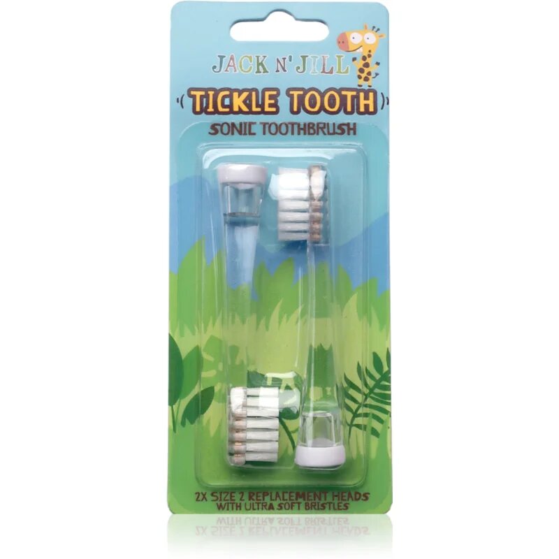 Jack N’ Jill Tickle Tooth nadomestne glave za zobno ščetko Tickle Tooth 2 kos