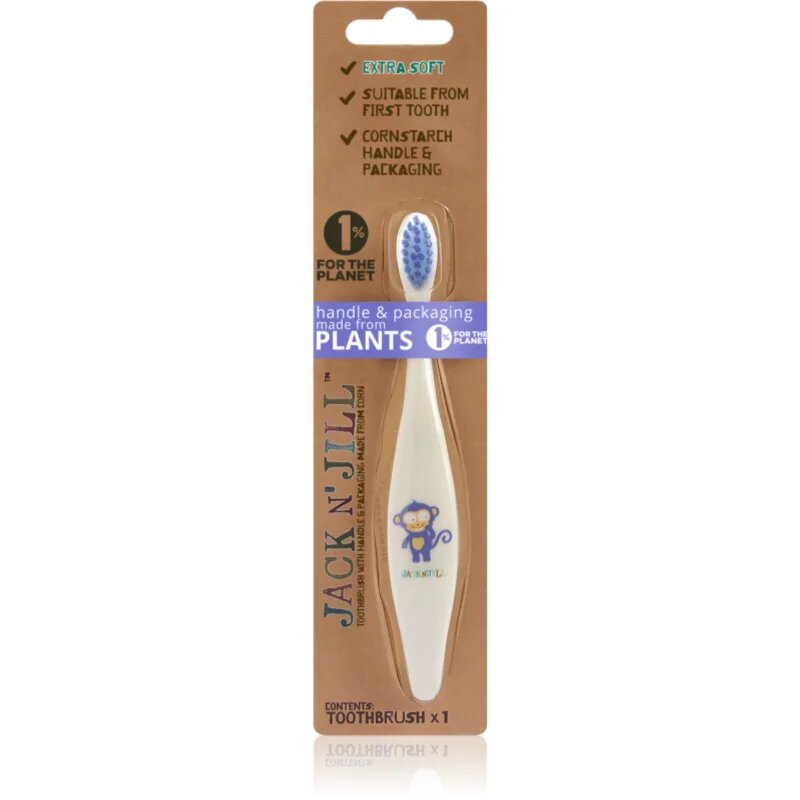 Jack N’ Jill Toothbrush zobna ščetka za otroke Monkey 1 kos
