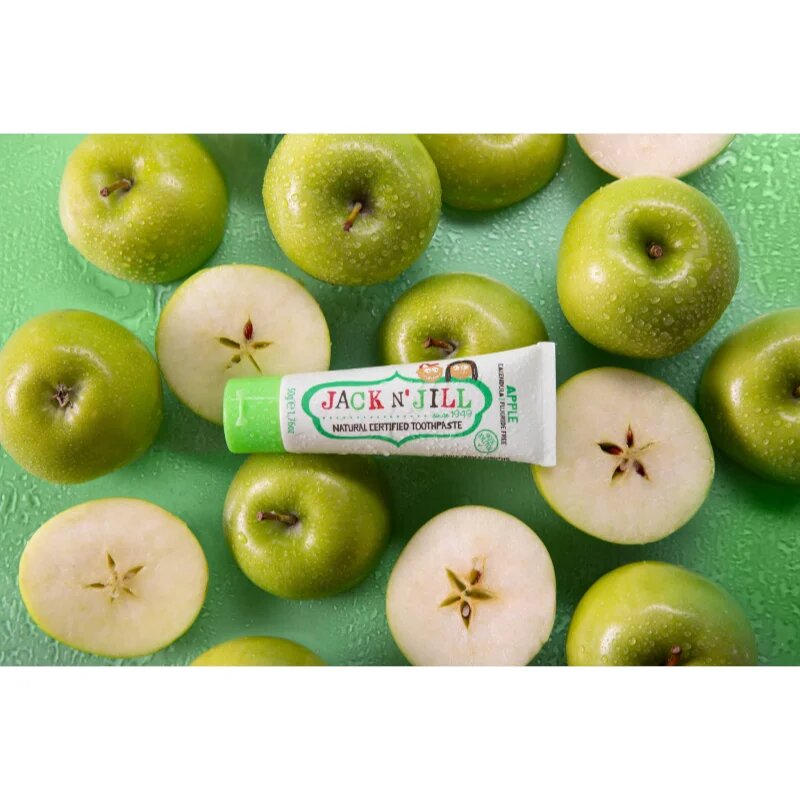 Jack N’ Jill Toothpaste Apple otroška zobna pasta 6m+ 50 g