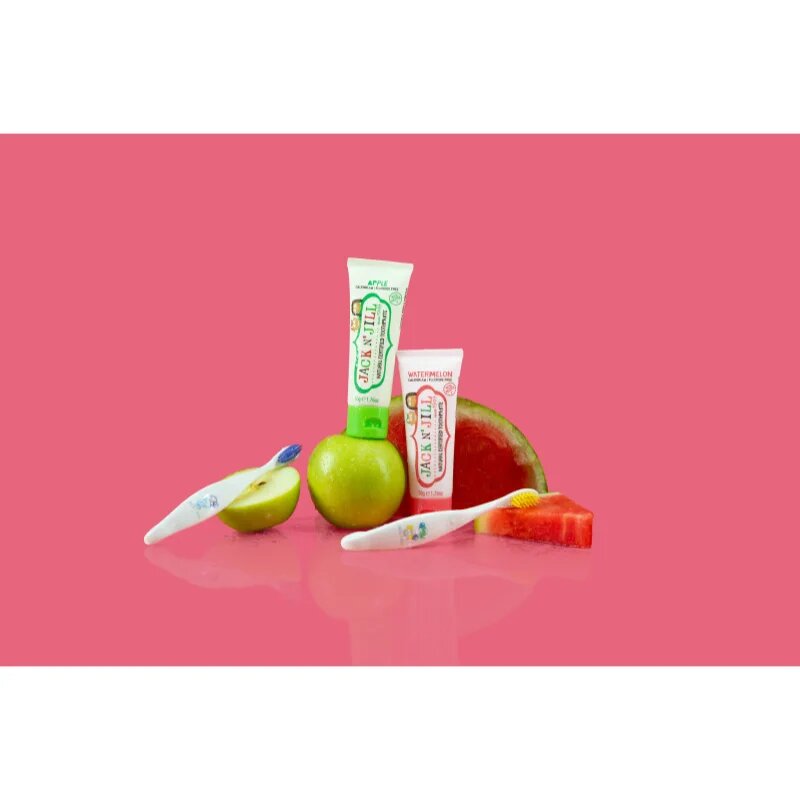 Jack N’ Jill Toothpaste Apple otroška zobna pasta 6m+ 50 g