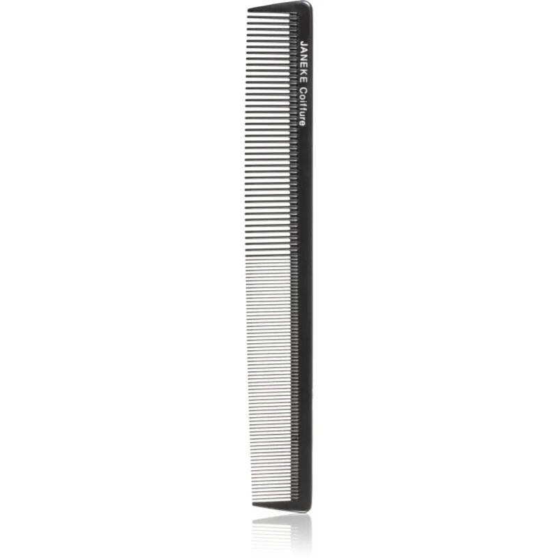 Janeke Black Line Wide and fine teeth waving comb glavnik za lase za toplotno oblikovanje las 1 kos