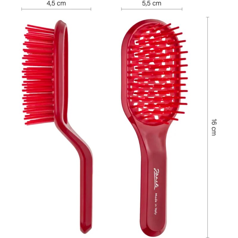 Janeke Curvy Vented Brush ravna krtača za hitrejše sušenje las 15x5 cm