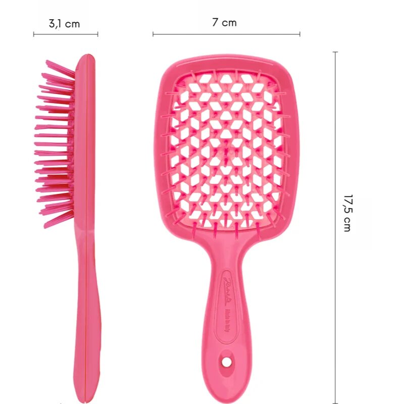 Janeke Superbrush Small majhna ravna krtača za lase 175 x 7 x 3 cm 1 kos