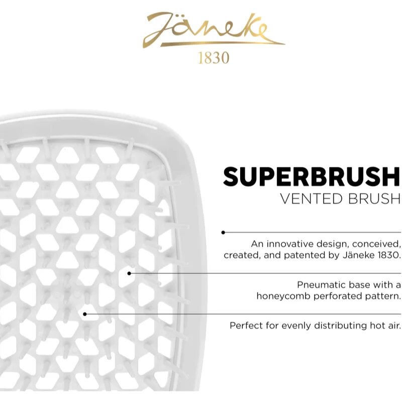 Janeke Superbrush velika ravna krtača za lase 1 kos