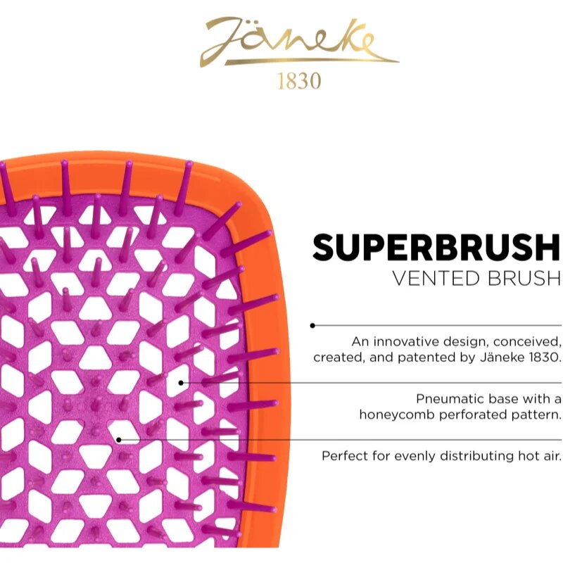 Janeke Superbrush velika ravna krtača za lase 1 kos