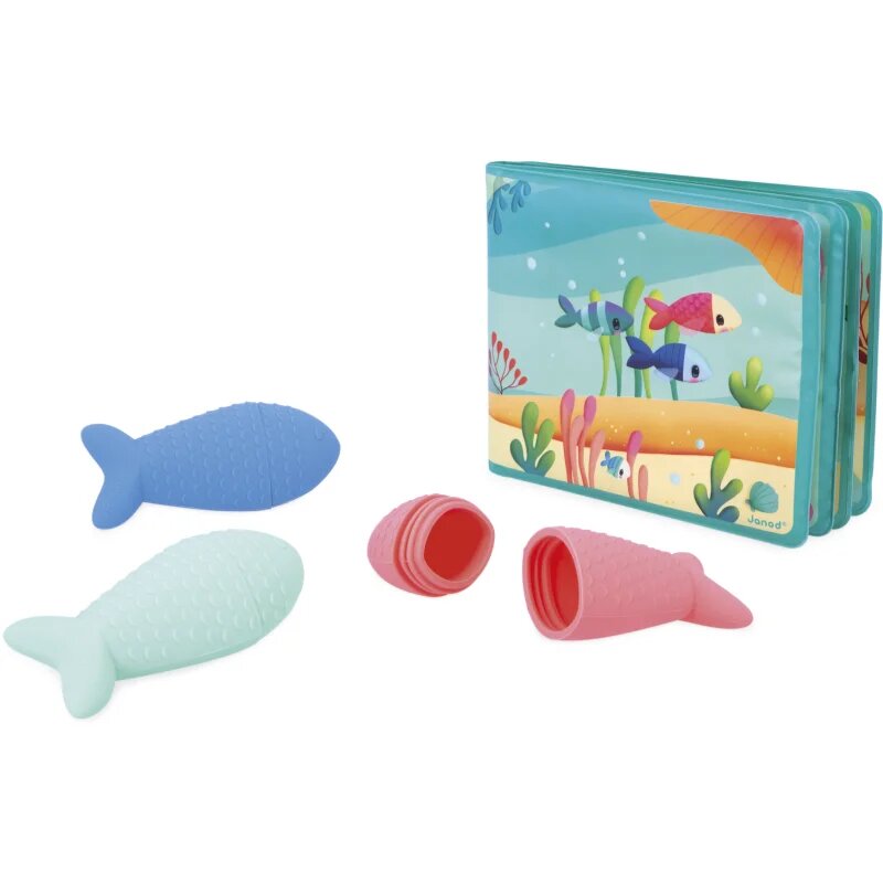 Janod Bath Book Party under the sea slikanica za v kad 10m+ 1 kos