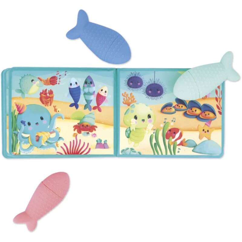 Janod Bath Book Party under the sea slikanica za v kad 10m+ 1 kos