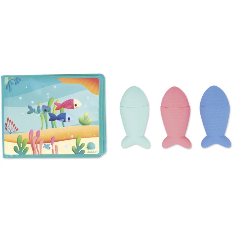 Janod Bath Book Party under the sea slikanica za v kad 10m+ 1 kos