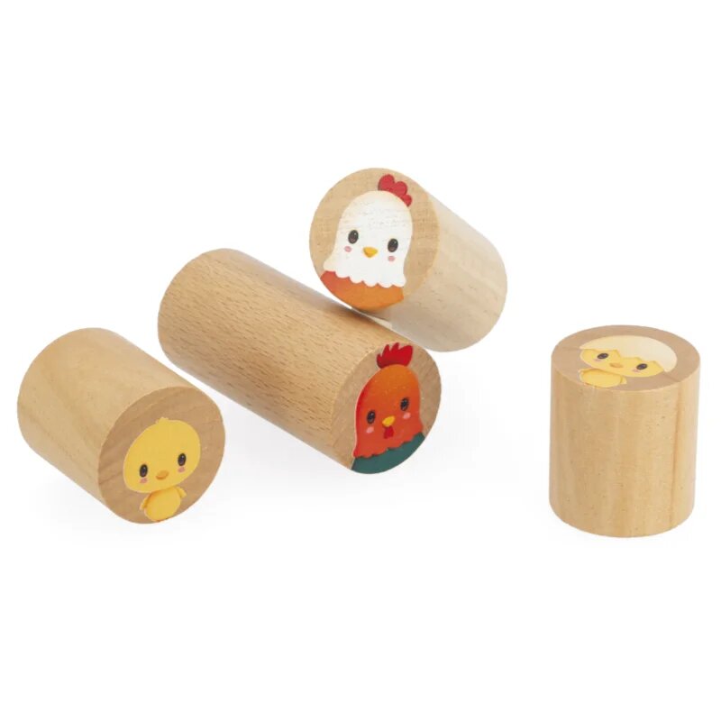 Janod Farm Construction Barrel kocke iz lesa 12m+ 56 kos