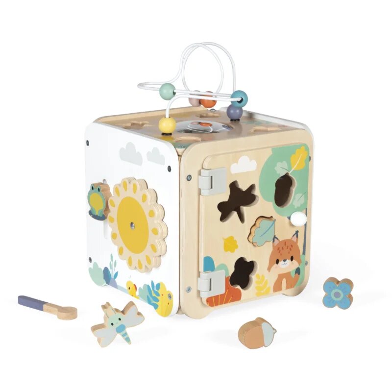 Janod Pure Activity Cube aktivnostna igrača 18m+ 1 kos