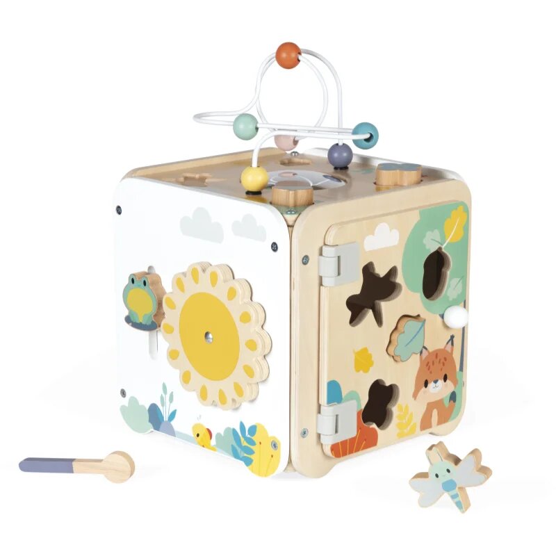 Janod Pure Activity Cube aktivnostna igrača 18m+ 1 kos
