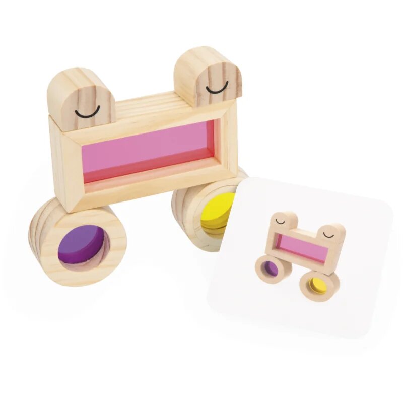 Janod Sensory Game Translucent Blocks aktivnostna igrača 12m+ 12 kos