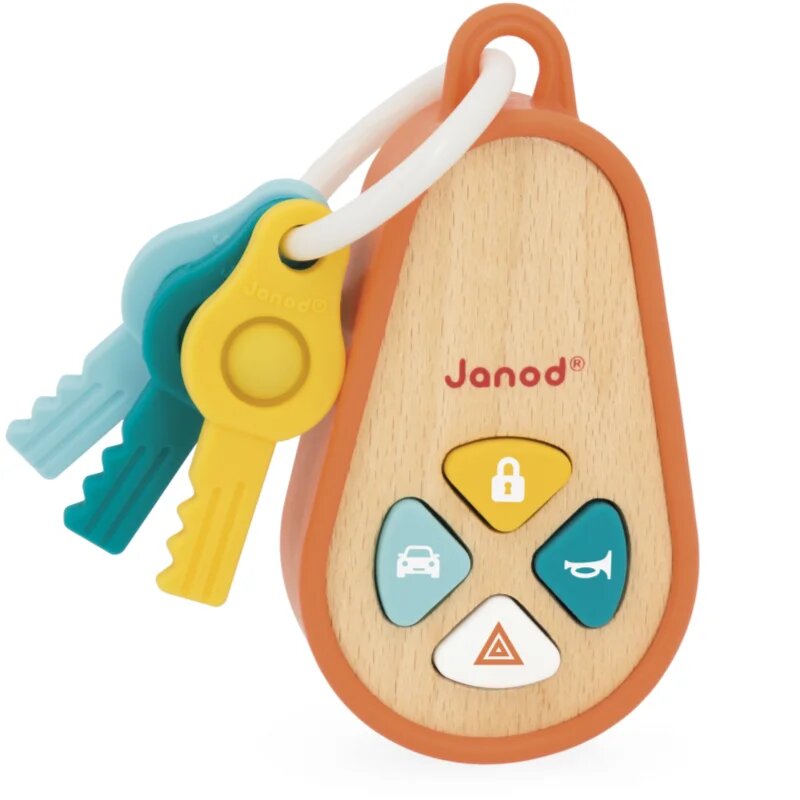 Janod Sounding Keychain aktivnostna igrača iz lesa 18m+ 1 kos