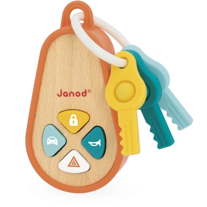 Janod Sounding Keychain aktivnostna igrača iz lesa 18m+ 1 kos