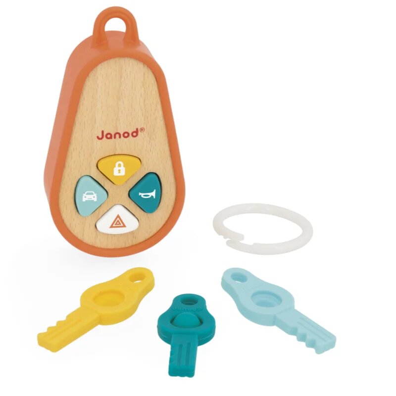 Janod Sounding Keychain aktivnostna igrača iz lesa 18m+ 1 kos
