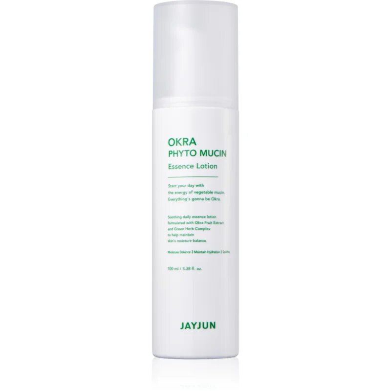 Jayjun Okra Phyto Mucin obnovitvena esenca za obraz s pomirjajočim učinkom 100 ml