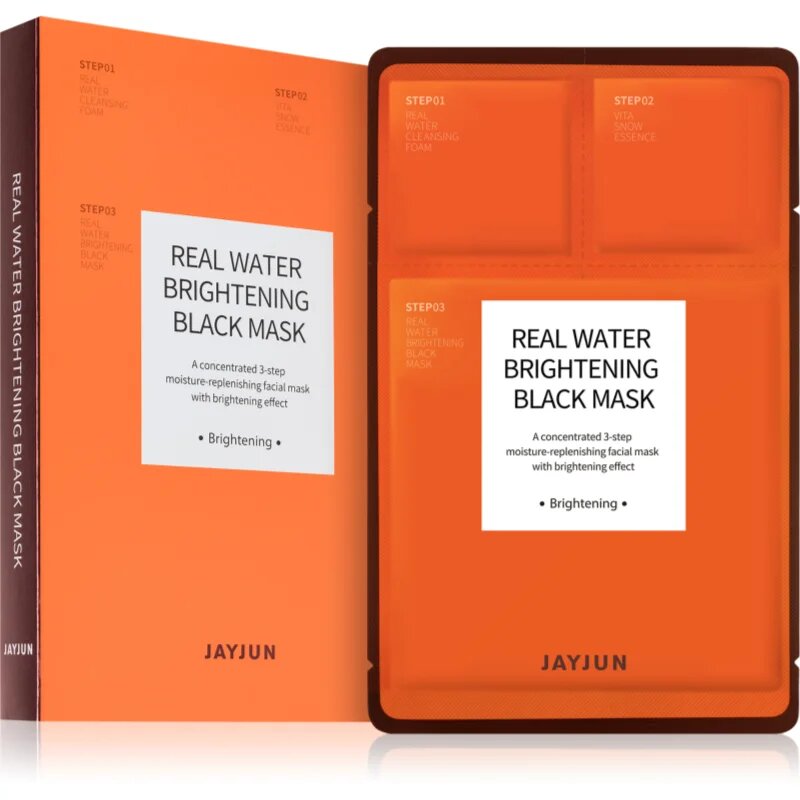 Jayjun Real Water Brightening vlažilna tekstilna maska za osvetlitev kože 5 kos