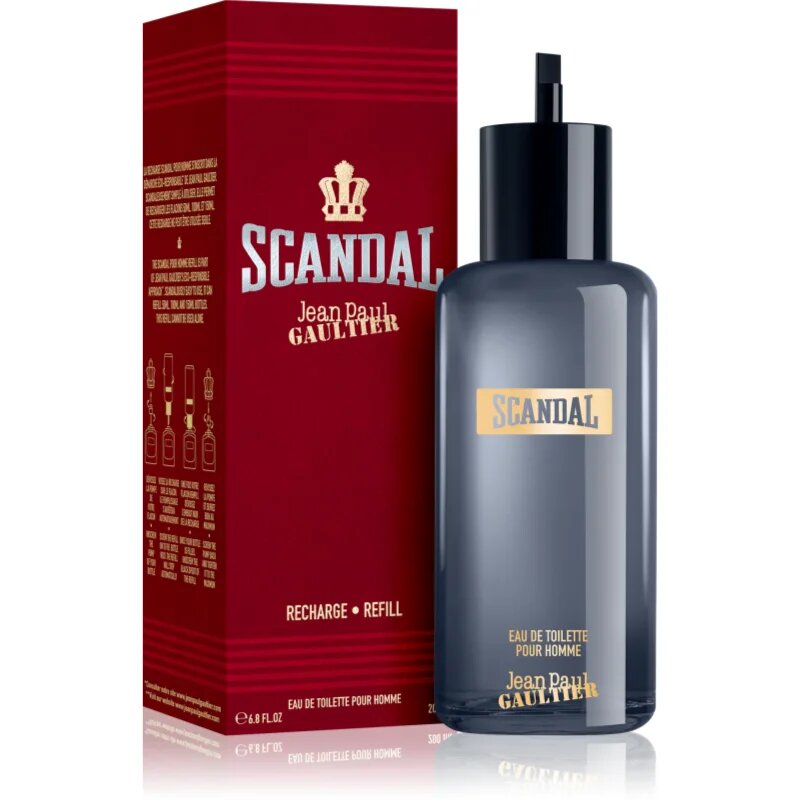 Jean Paul Gaultier Scandal Pour Homme toaletna voda nadomestno polnilo za moške 200 ml