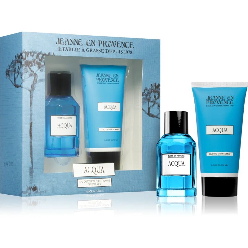 Jeanne en Provence Acqua darilni set za moške 2 kos