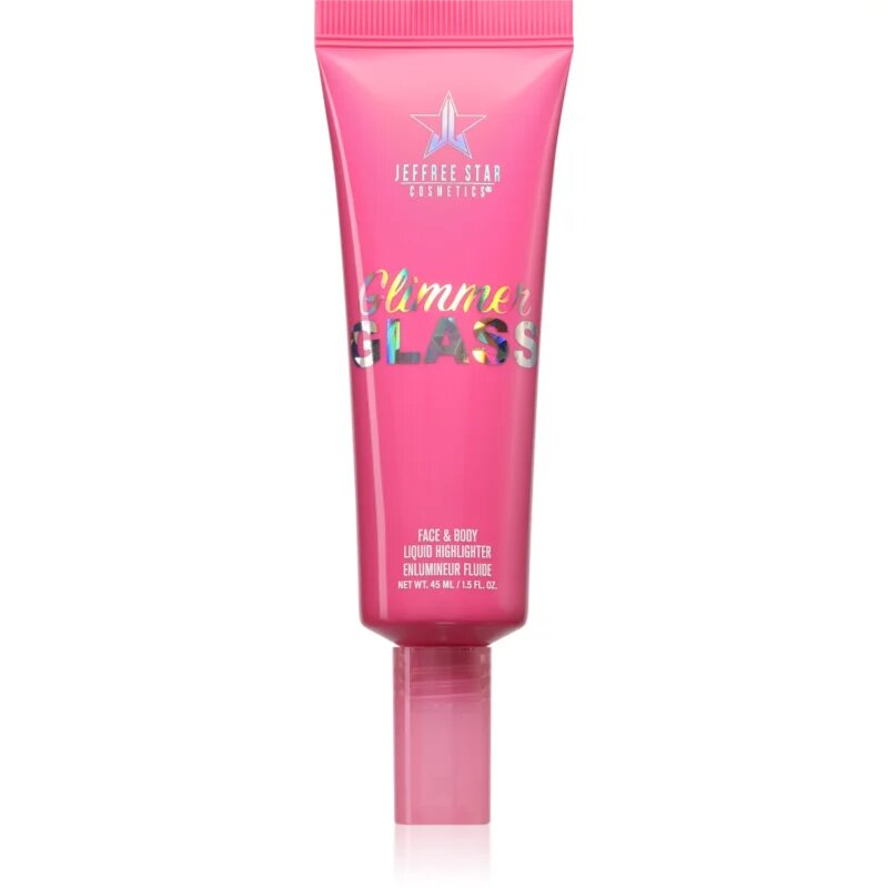 Jeffree Star Cosmetics Glimmer Glass Face & Body Highlighter tekoči osvetljevalec za telo in obraz odtenek Diamond In The Muff 45 ml