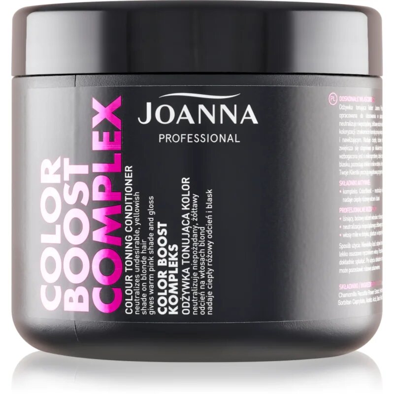 Joanna Color Boost Complex vlažilni balzam za nevtralizacijo rumenih odtenkov 500 g