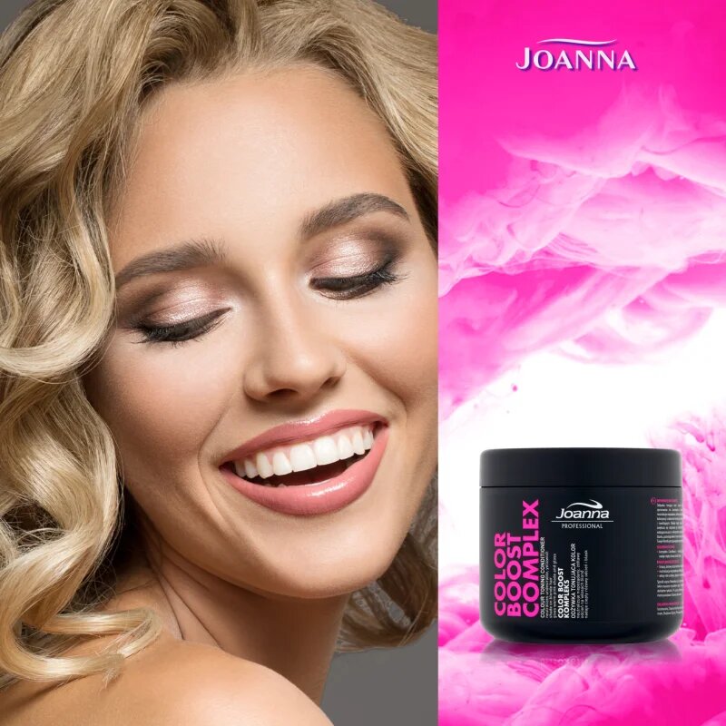 Joanna Color Boost Complex vlažilni balzam za nevtralizacijo rumenih odtenkov 500 g