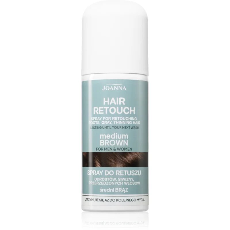 Joanna Hair Retouch Spray pršilo za prekrivanje sivin Medium Brown 75 ml