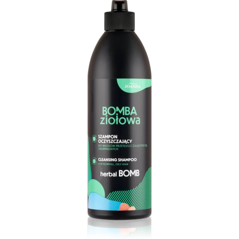 Joanna Herbal Bomb Cleansing Shampoo globinsko čistilni šampon za mastne lase in lasišče 500 ml