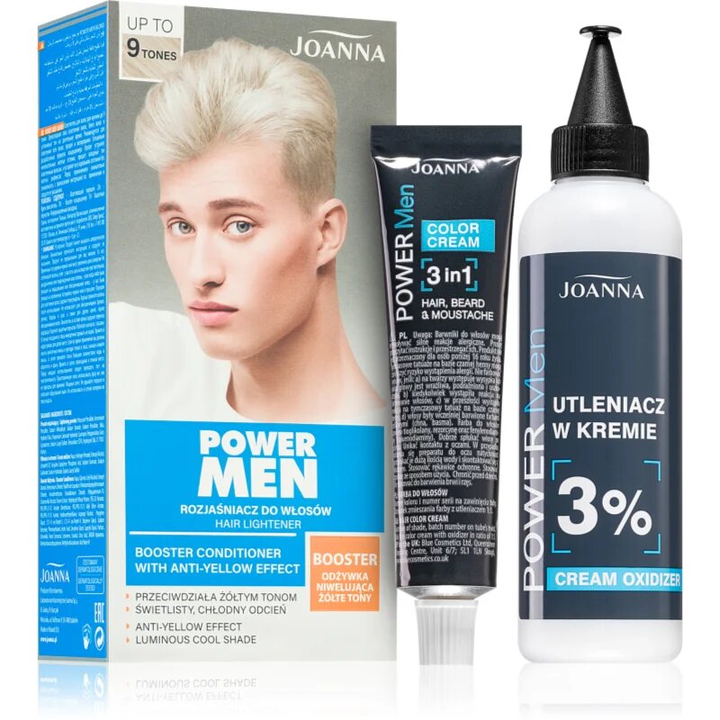 Joanna Power Men Hair Lightener barva za lase za posvetlitev las 1 kos
