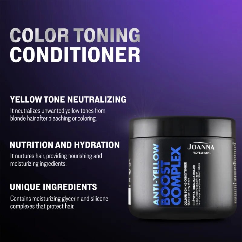 Joanna Professional Color Boost Complex revitalizacijski balzam za blond in sive lase 500 g