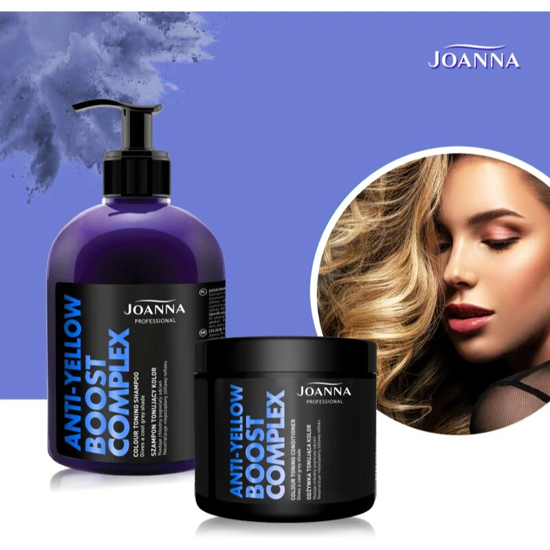 Joanna Professional Color Boost Complex revitalizacijski balzam za blond in sive lase 500 g