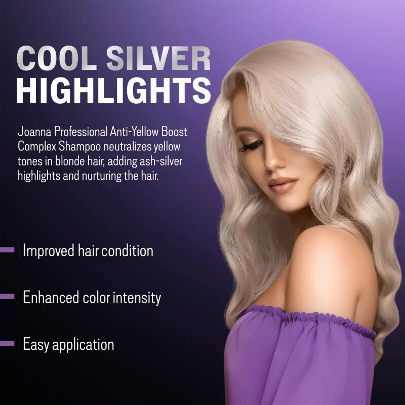 Joanna Professional Color Boost Complex revitalizacijski šampon za blond in sive lase 500 g