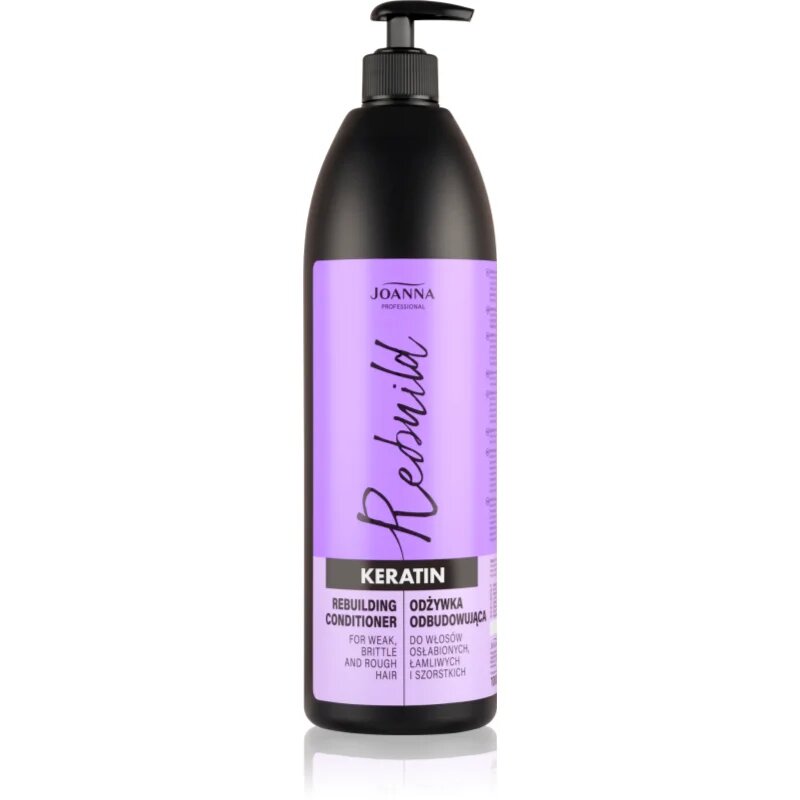 Joanna Professional Keratin keratinski balzam za poškodovane in krhke lase 1000 ml