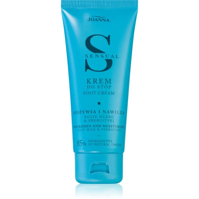Joanna Sensual Foot Cream vlažilna in hranilna krema za noge Goat Milk & Prebiotics 100 g