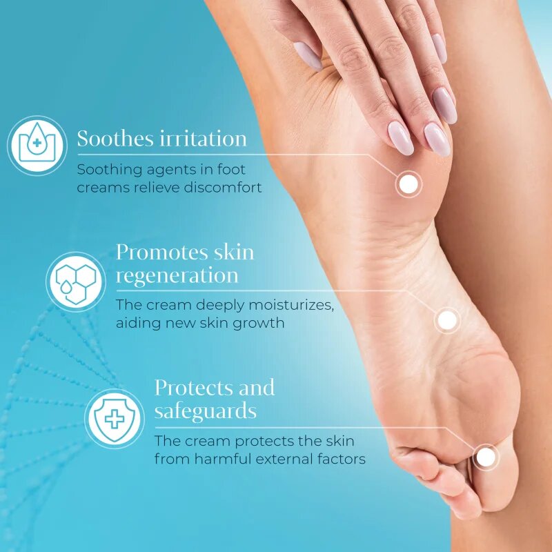 Joanna Sensual Foot Cream vlažilna in hranilna krema za noge Goat Milk & Prebiotics 100 g
