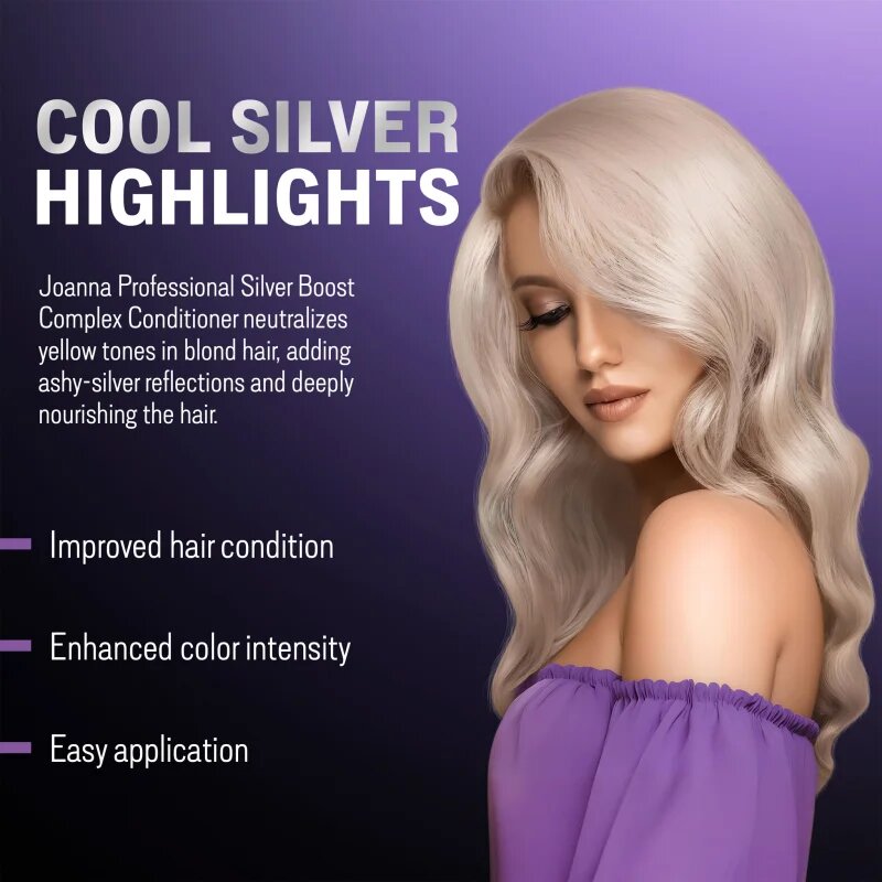 Joanna Silver Boost Complex vijoličen balzam za nevtralizacijo rumenih odtenkov 500 g