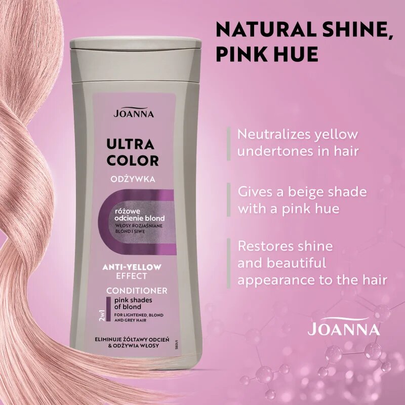 Joanna Ultra Color balzam za toniranje odtenek Pink 200 ml