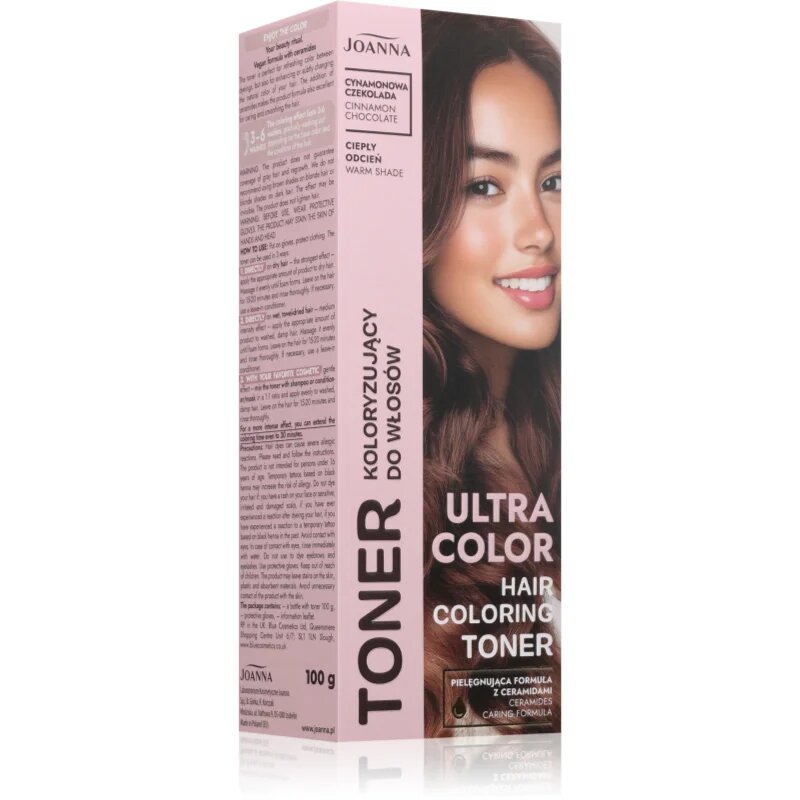 Joanna Ultra Color barvni toner odtenek Cinnamon Chocolate 100 g