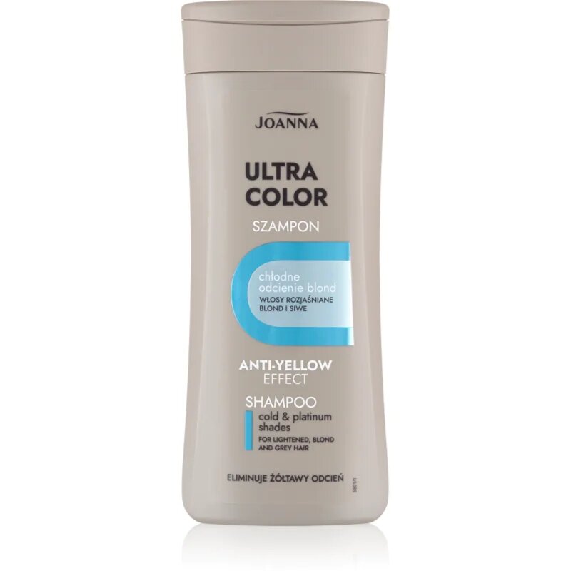 Joanna Ultra Color čistilni in hranilni šampon za blond lase 200 ml