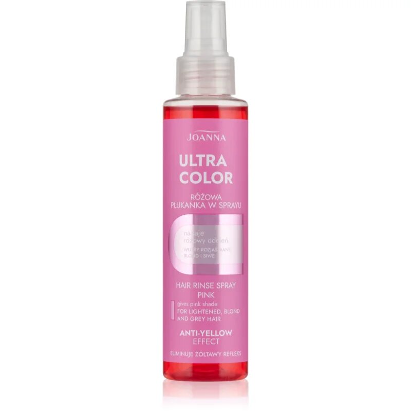 Joanna Ultra Color Hair Rinse Pink Spray tonirano pršilo odtenek Pink 150 ml