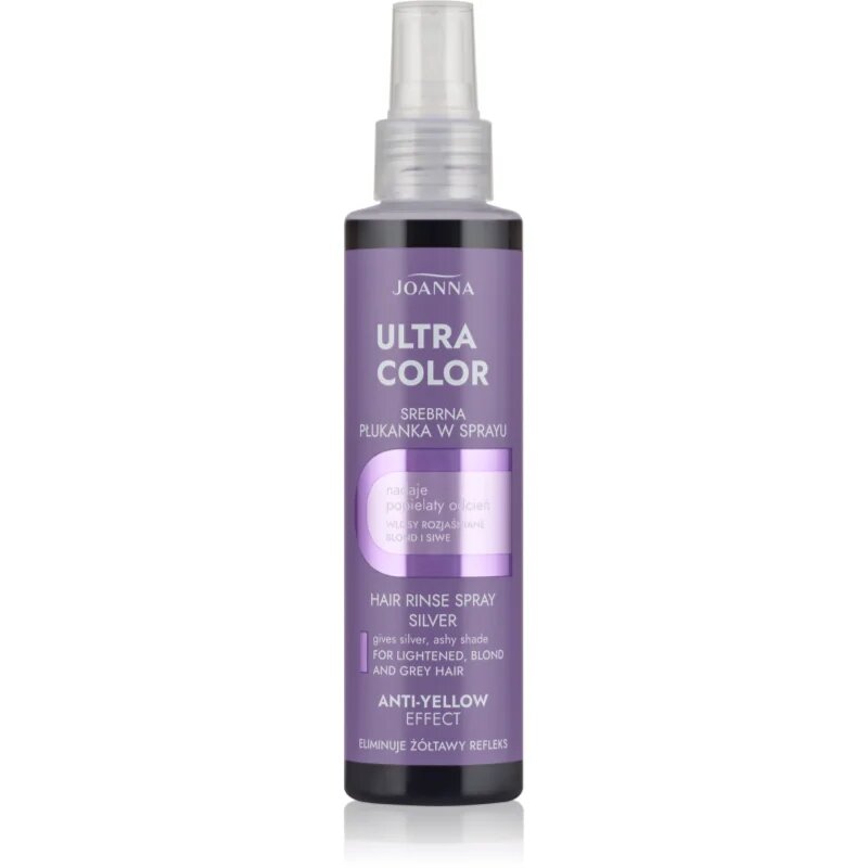 Joanna Ultra Color Hair Rinse Silver Spray pigment za lase odtenek Silver 150 ml