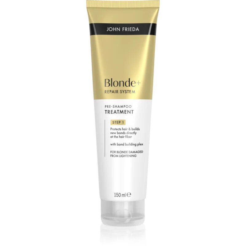 John Frieda Blonde+ Repair System Pre-shampoo Treatment nega pred šamponiranjem za krepitev las 150 ml