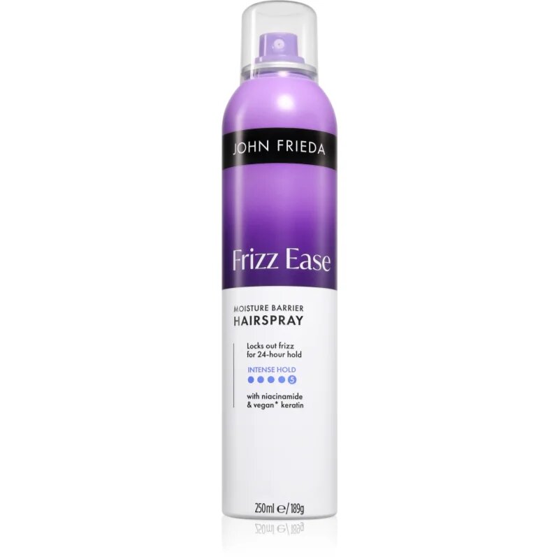John Frieda Frizz Ease Moisture Barrier Hairspray močan lak za lase odporna proti zračni vlagi 250 ml