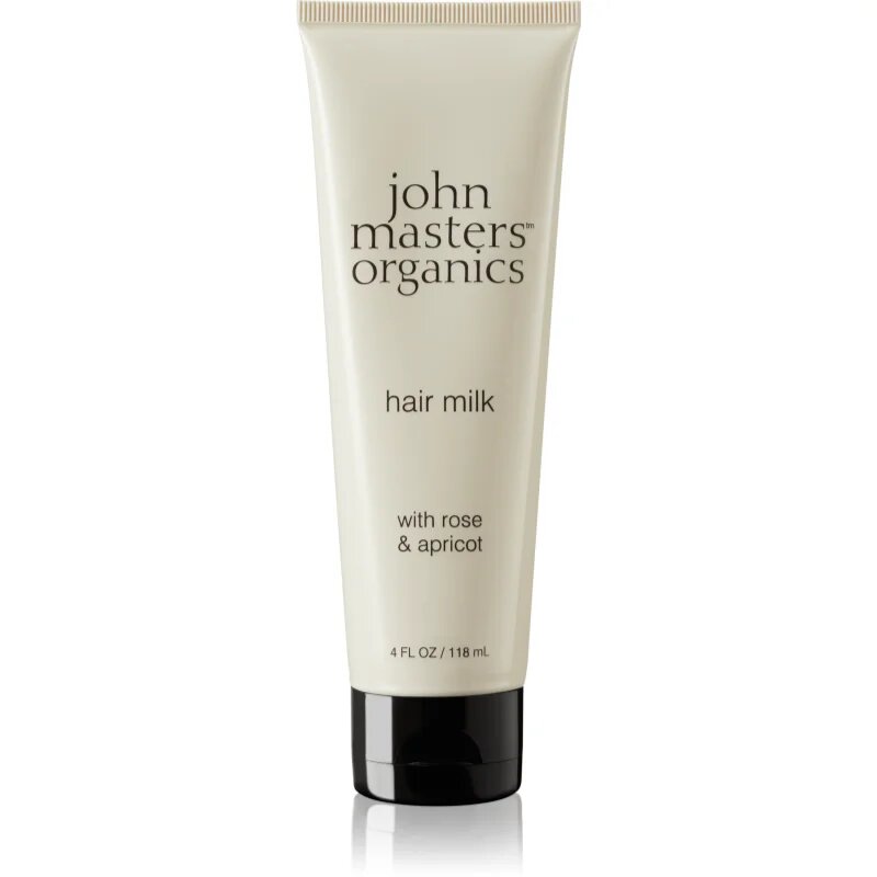 John Masters Organics Rose & Apricot Hair Milk mleko brez spiranja za suhe konice las 118 ml